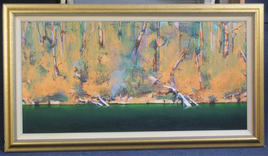 Brendon Darby (Australian b.1952) Cookin the Catch, 18 x 36in.